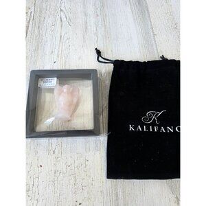 Kalifano rose quartz love‎ statue rock crystal Angel cherub figurine